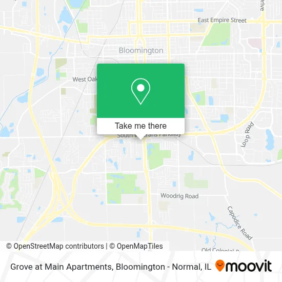 Grove at Main Apartments map