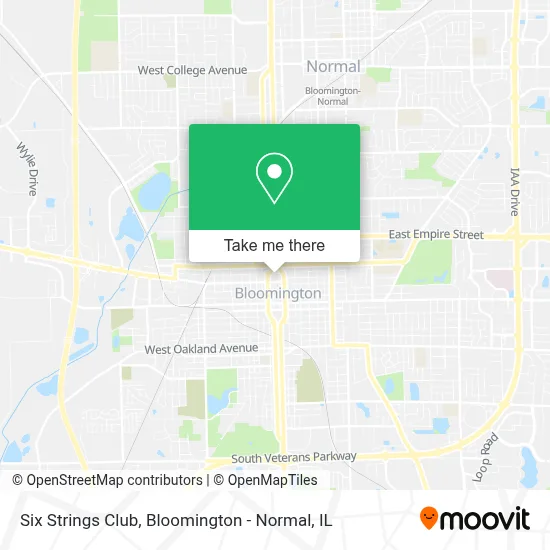 Six Strings Club map