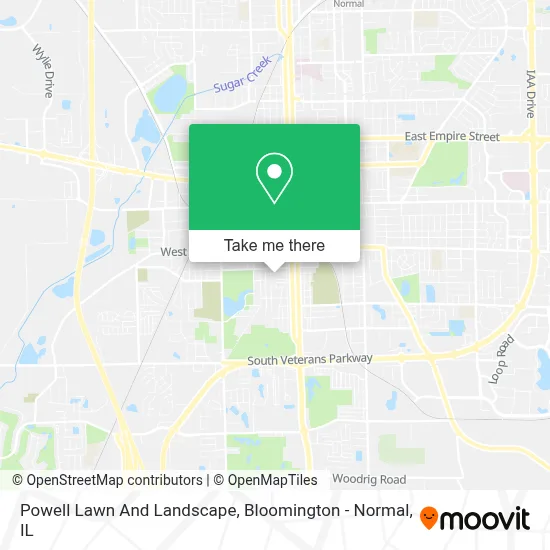 Powell Lawn And Landscape map