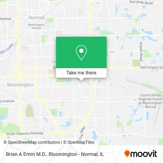 Brian A Emm M.D. map