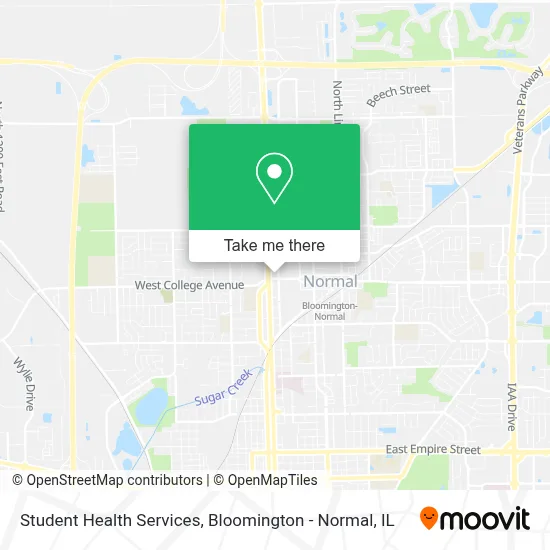Student Health Services map