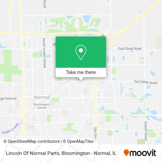 Lincoln Of Normal Parts map