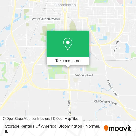 Storage Rentals Of America map