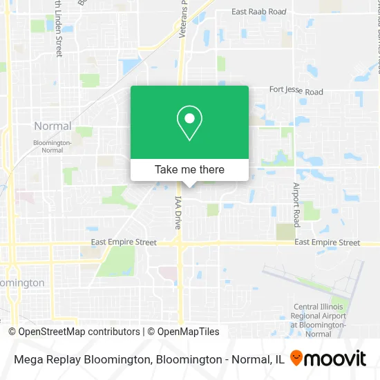 Mega Replay Bloomington map