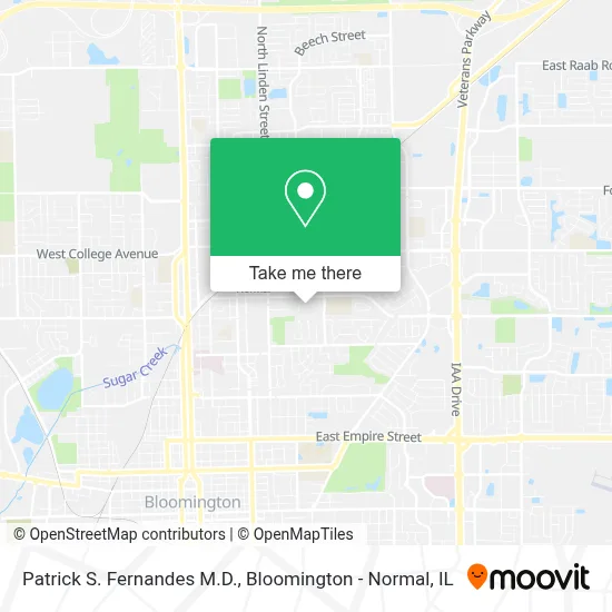 Patrick S. Fernandes M.D. map