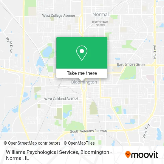 Williams Psychological Services map