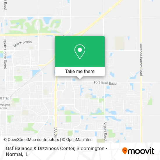 Osf Balance & Dizziness Center map