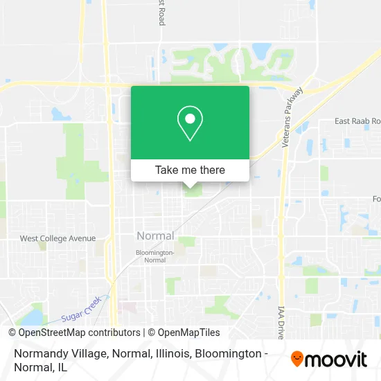 Normandy Village, Normal, Illinois map