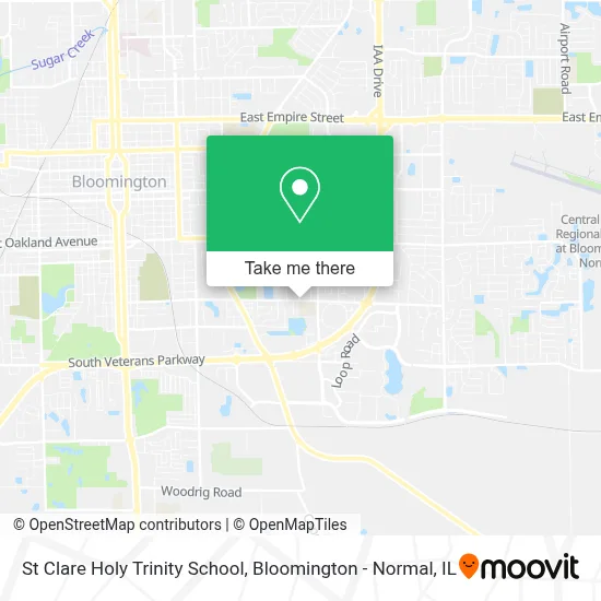 St Clare Holy Trinity School map