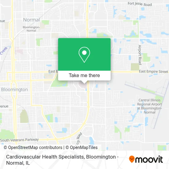 Cardiovascular Health Specialists map