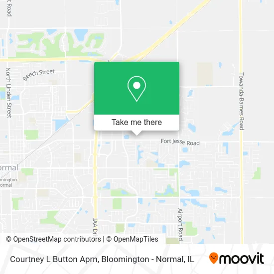 Courtney L Button Aprn map