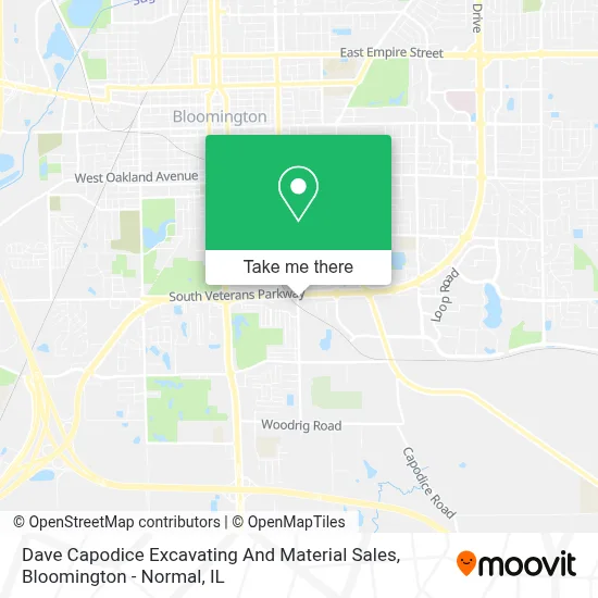 Dave Capodice Excavating And Material Sales map
