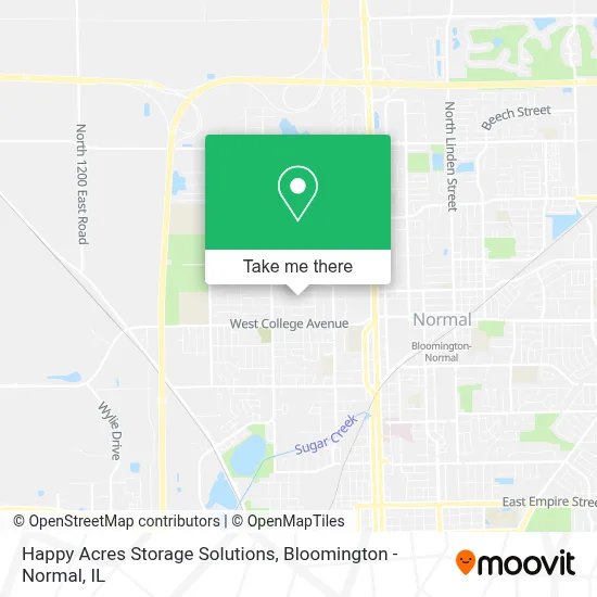 Happy Acres Storage Solutions map