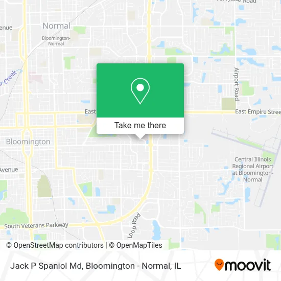 Jack P Spaniol Md map