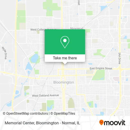 Memorial Center map