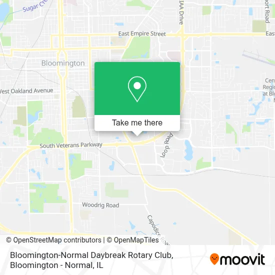 Bloomington-Normal Daybreak Rotary Club map