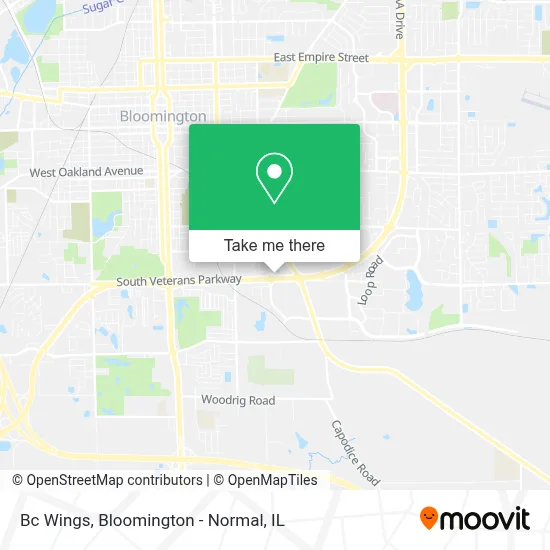 Bc Wings map