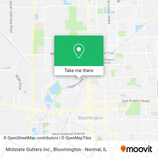Midstate Gutters Inc. map