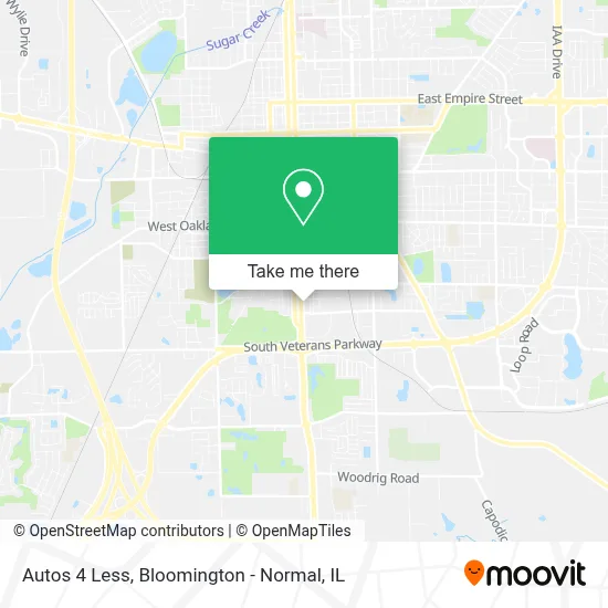 Autos 4 Less map