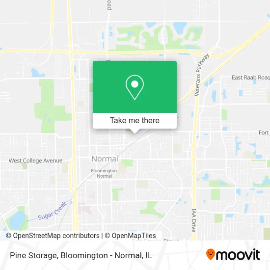 Pine Storage map