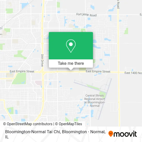 Bloomington-Normal Tai Chi map