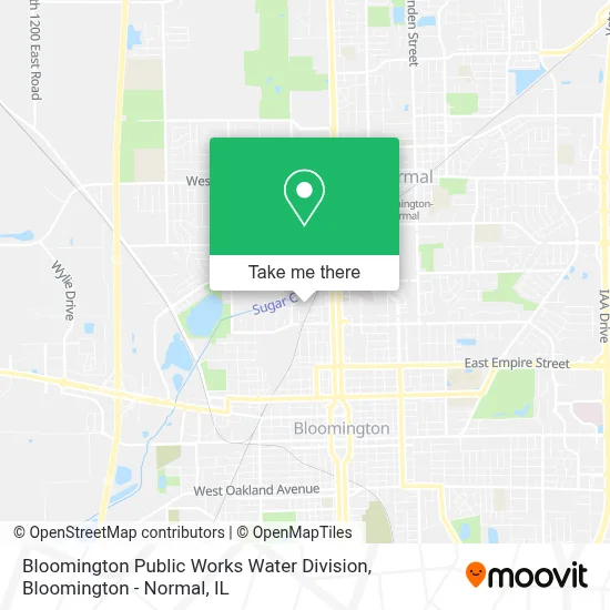 Bloomington Public Works Water Division map
