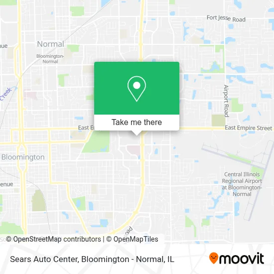 Sears Auto Center map