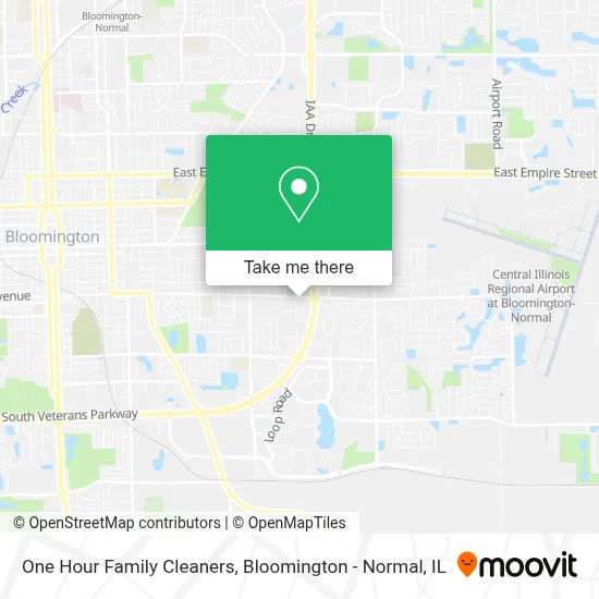 One Hour Family Cleaners map