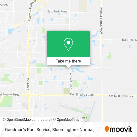 Goodman's Pool Service map