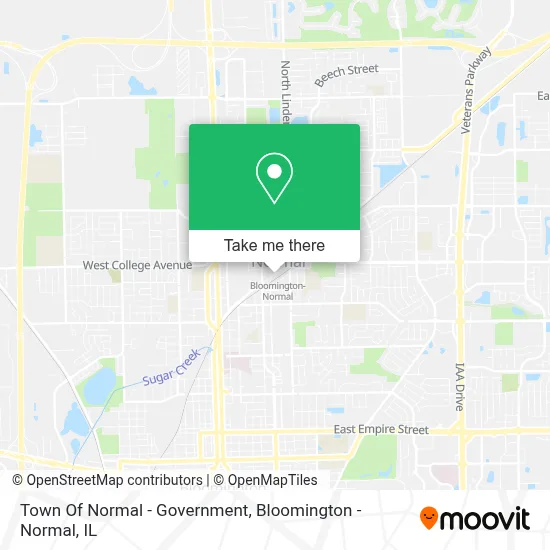 Town Of Normal - Government map