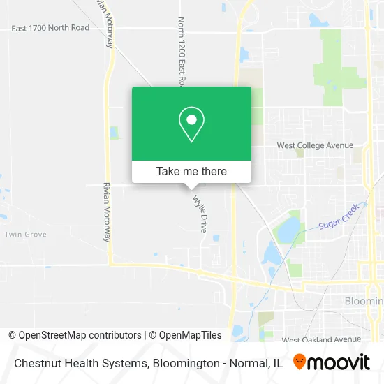 Mapa de Chestnut Health Systems