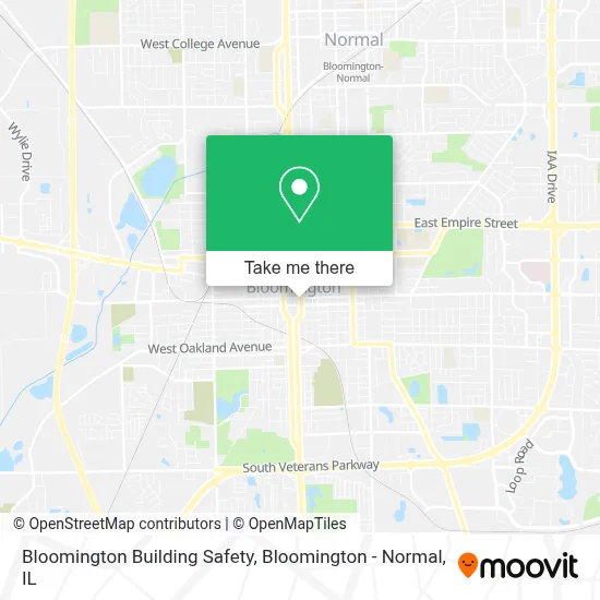 Bloomington Building Safety map