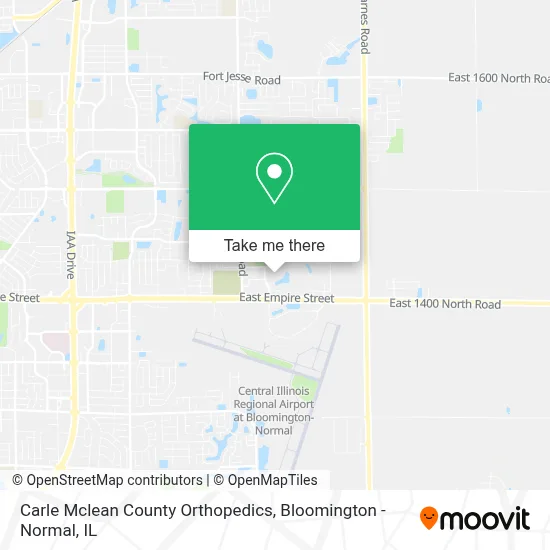 Carle Mclean County Orthopedics map