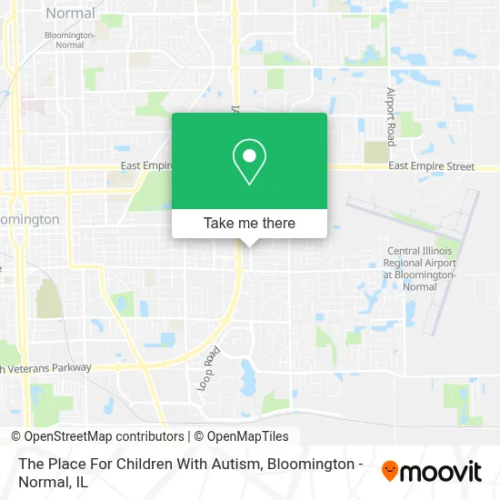 The Place For Children With Autism map