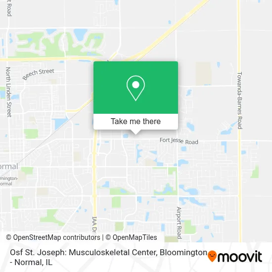 Osf St. Joseph: Musculoskeletal Center map