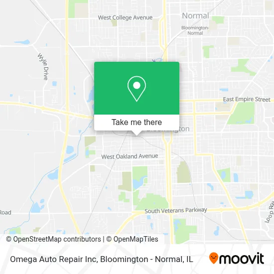Omega Auto Repair Inc map