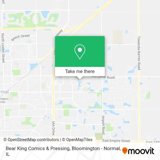 Bear King Comics & Pressing map