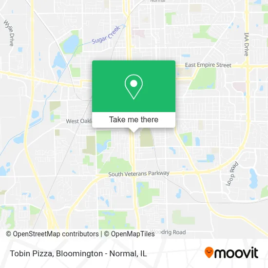 Tobin Pizza map