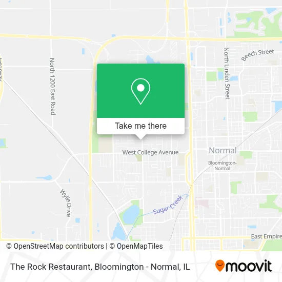The Rock Restaurant map