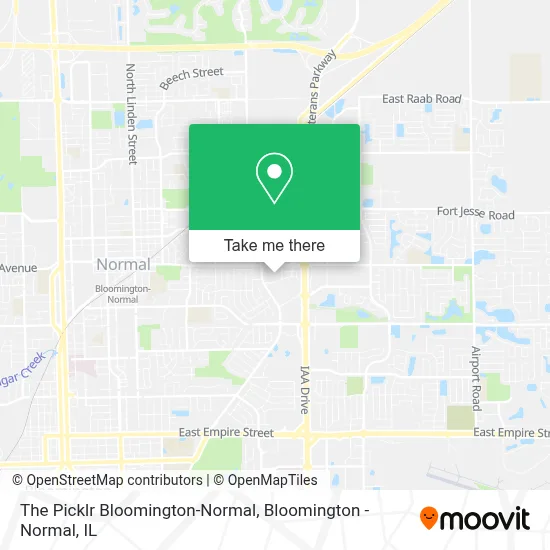 The Picklr Bloomington-Normal map
