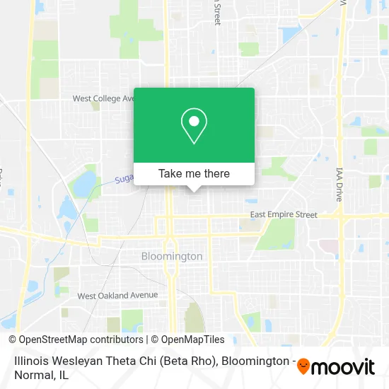 Illinois Wesleyan Theta Chi (Beta Rho) map