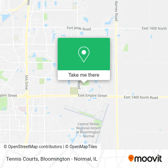 Tennis Courts map
