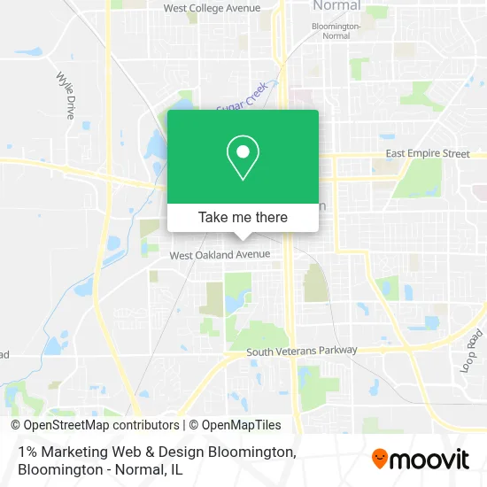 1% Marketing Web & Design Bloomington map