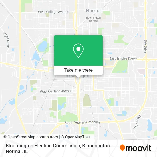 Bloomington Election Commission map