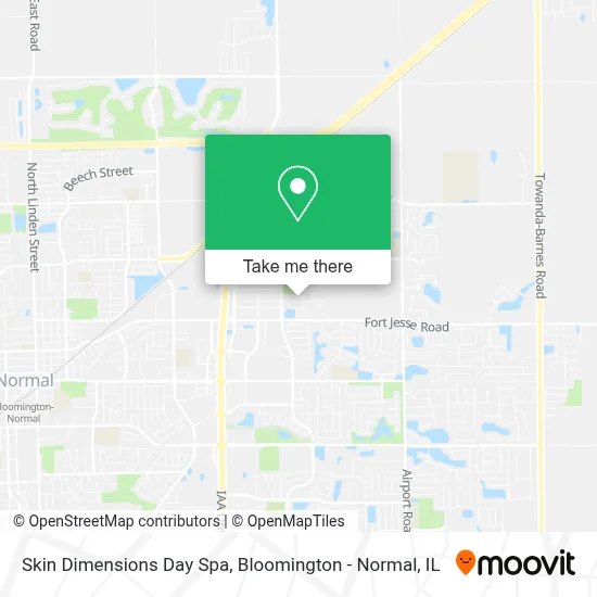 Skin Dimensions Day Spa map