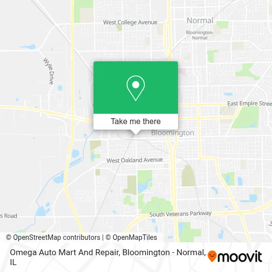 Omega Auto Mart And Repair map