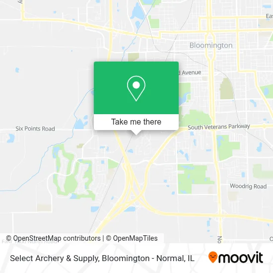 Select Archery & Supply map