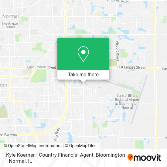 Kyle Koerner - Country Financial Agent map