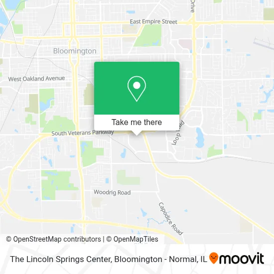 The Lincoln Springs Center map