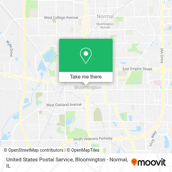 United States Postal Service map